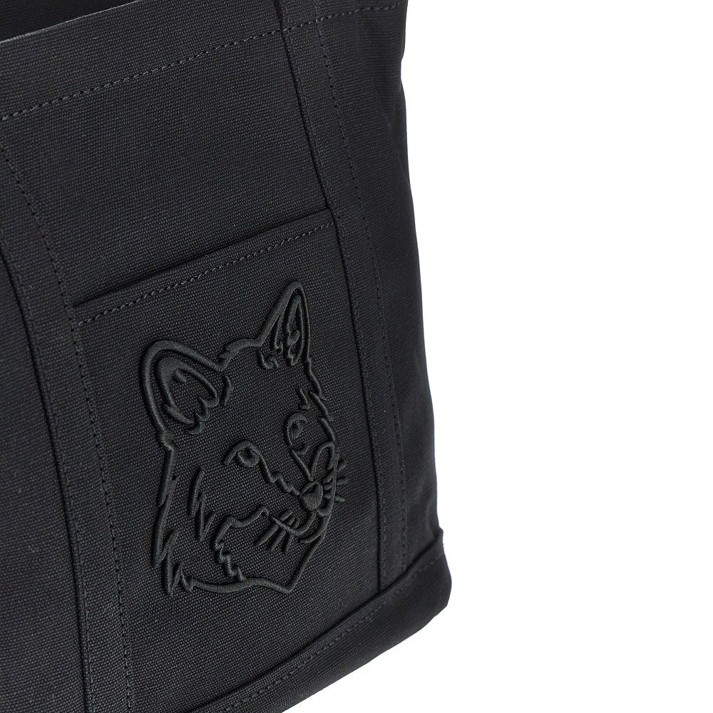 Tote bag 'Fox Head' piccola in tela
