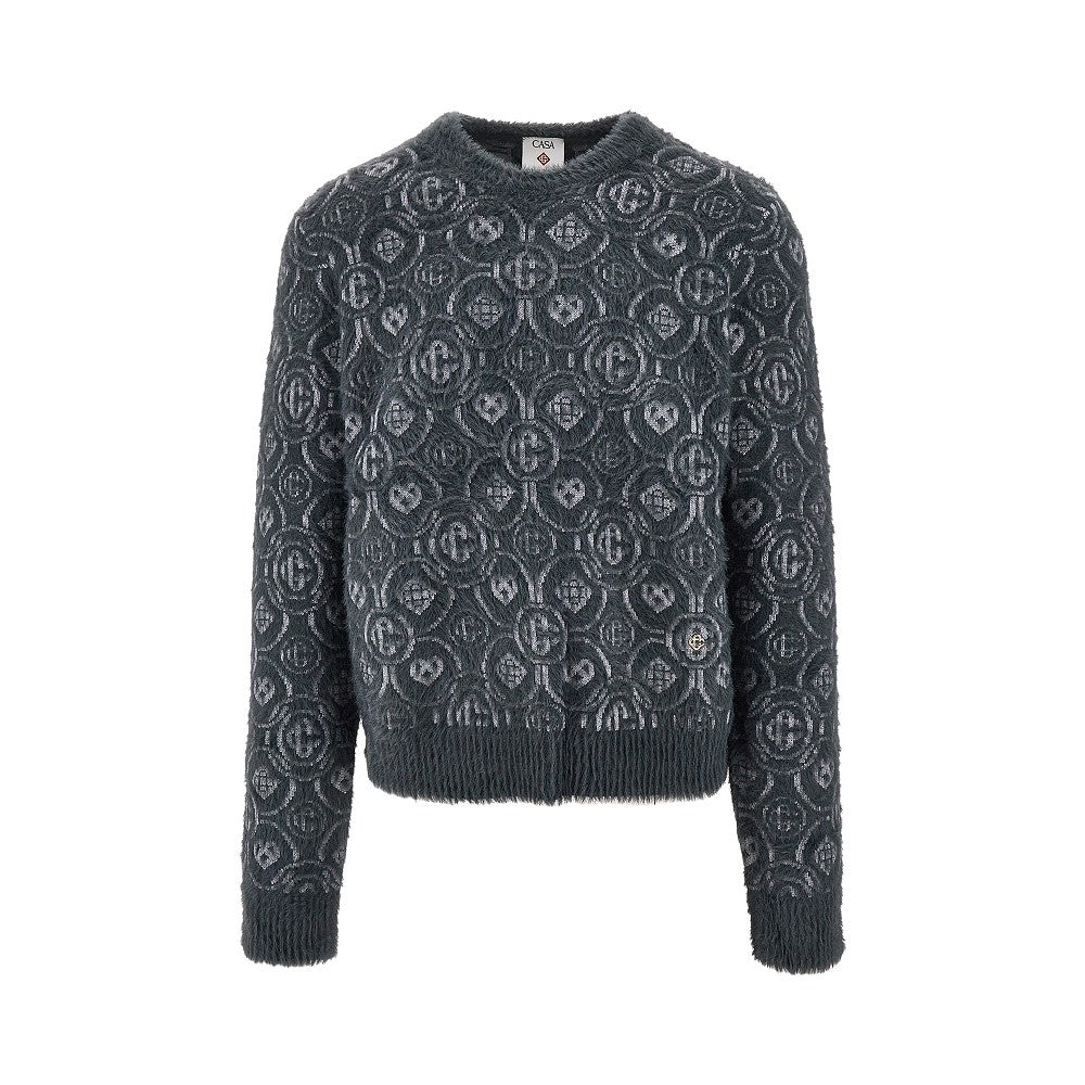 Fluffy Monogram crewneck sweater