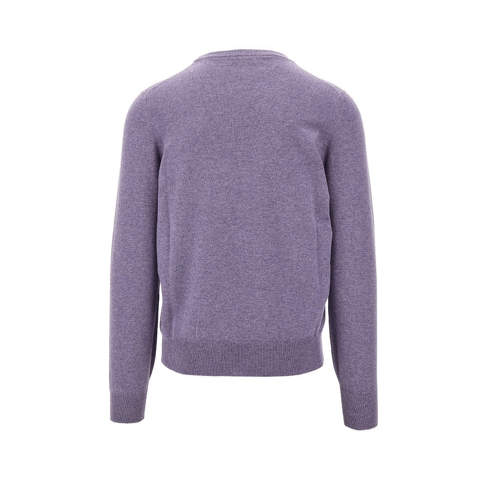 Pullover girocollo in cachemire