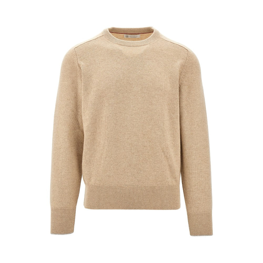 Pullover girocollo in cachemire