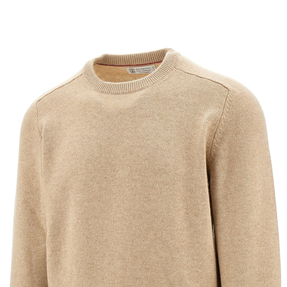 Pullover girocollo in cachemire