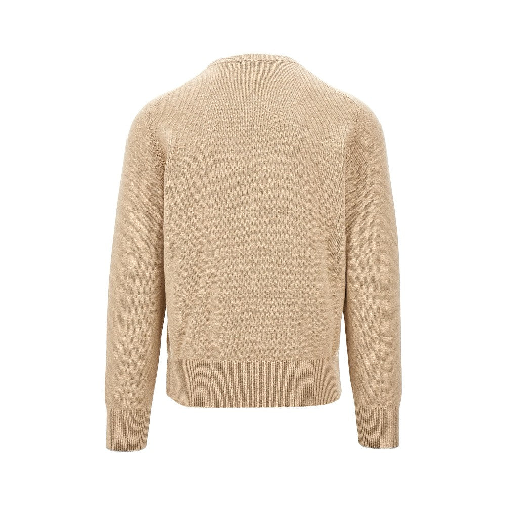 Pullover girocollo in cachemire