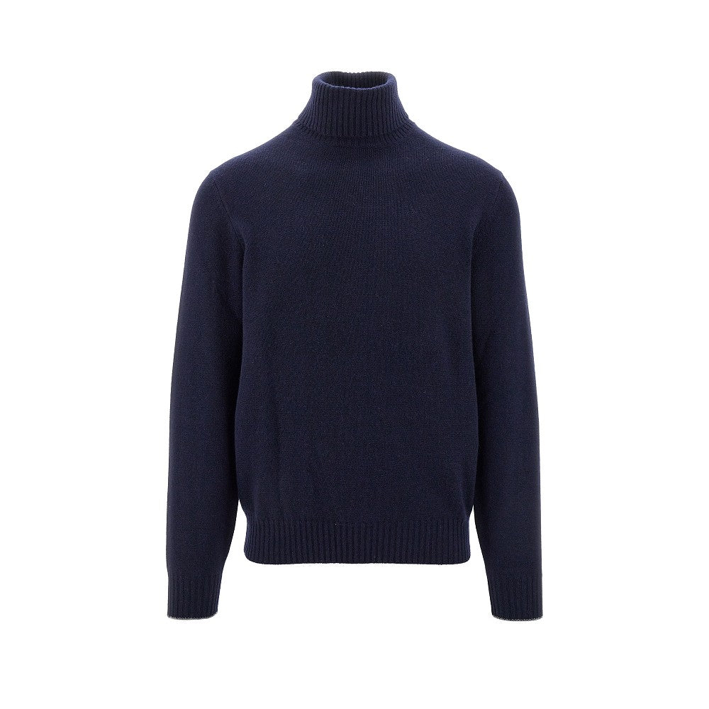 Pullover a collo alto in cachemire