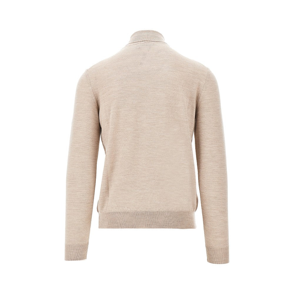 Dolcevita in maglia di lana merino