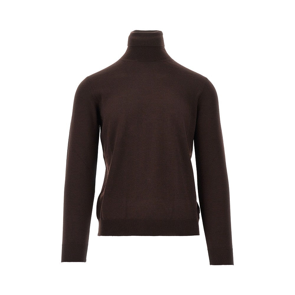 Dolcevita in maglia di lana merino