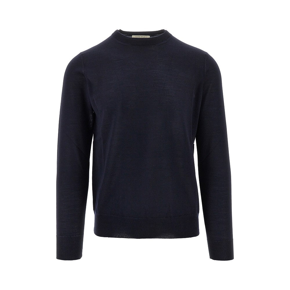 Pullover in maglia di lana e seta