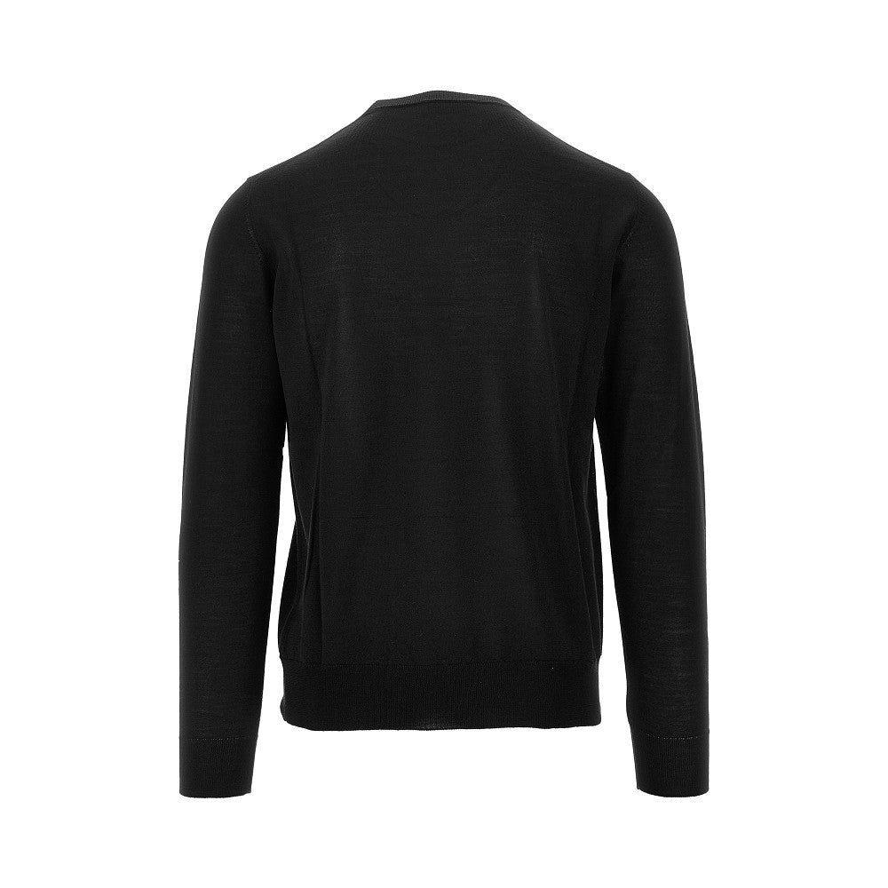Pullover in maglia di lana e seta