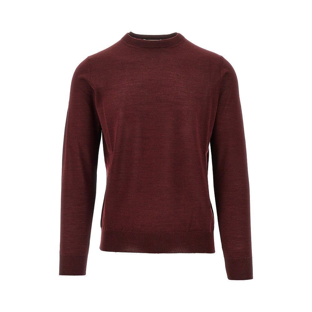 Pullover in maglia di lana e seta