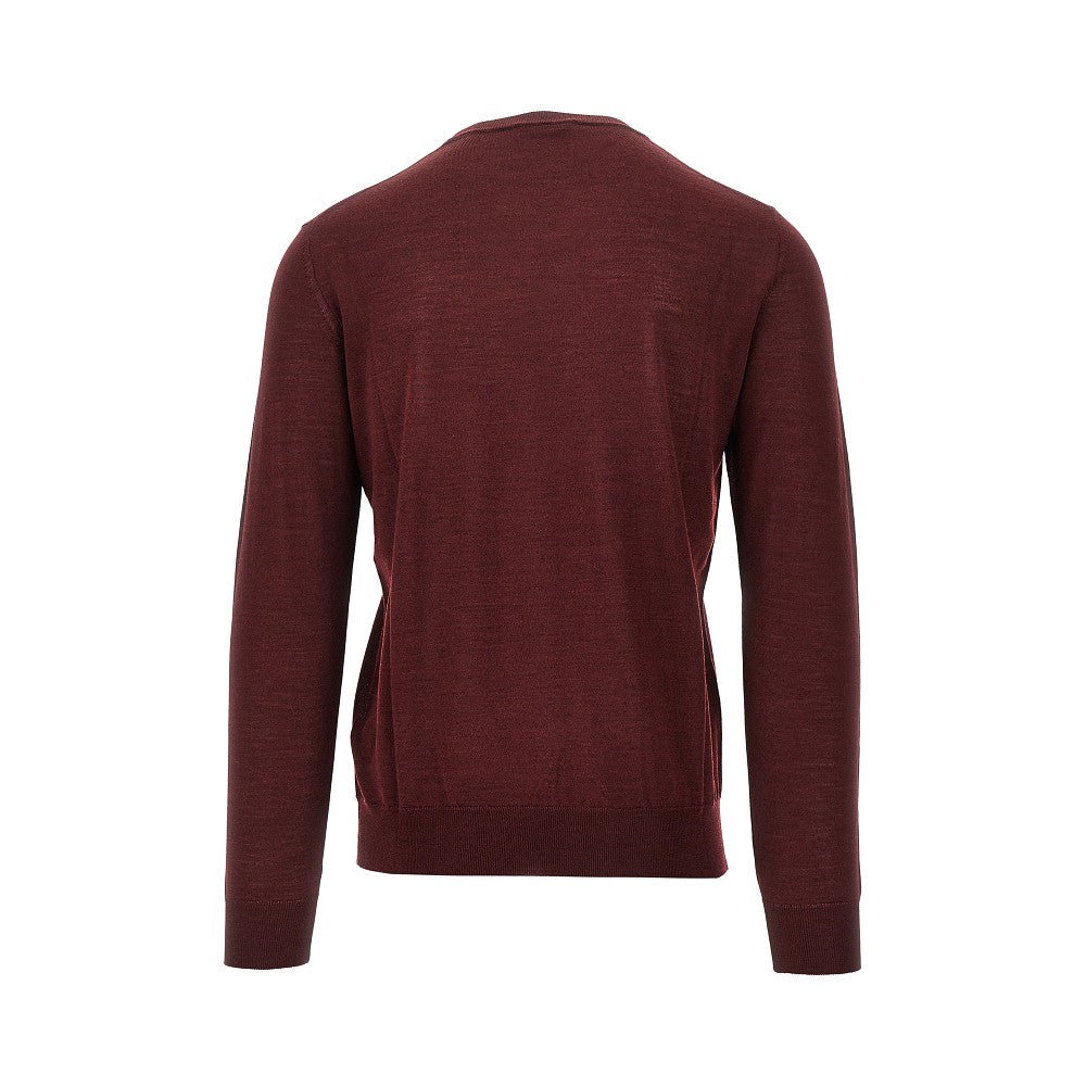 Pullover in maglia di lana e seta