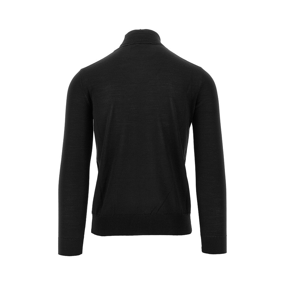 Dolcevita in maglia di lana e seta
