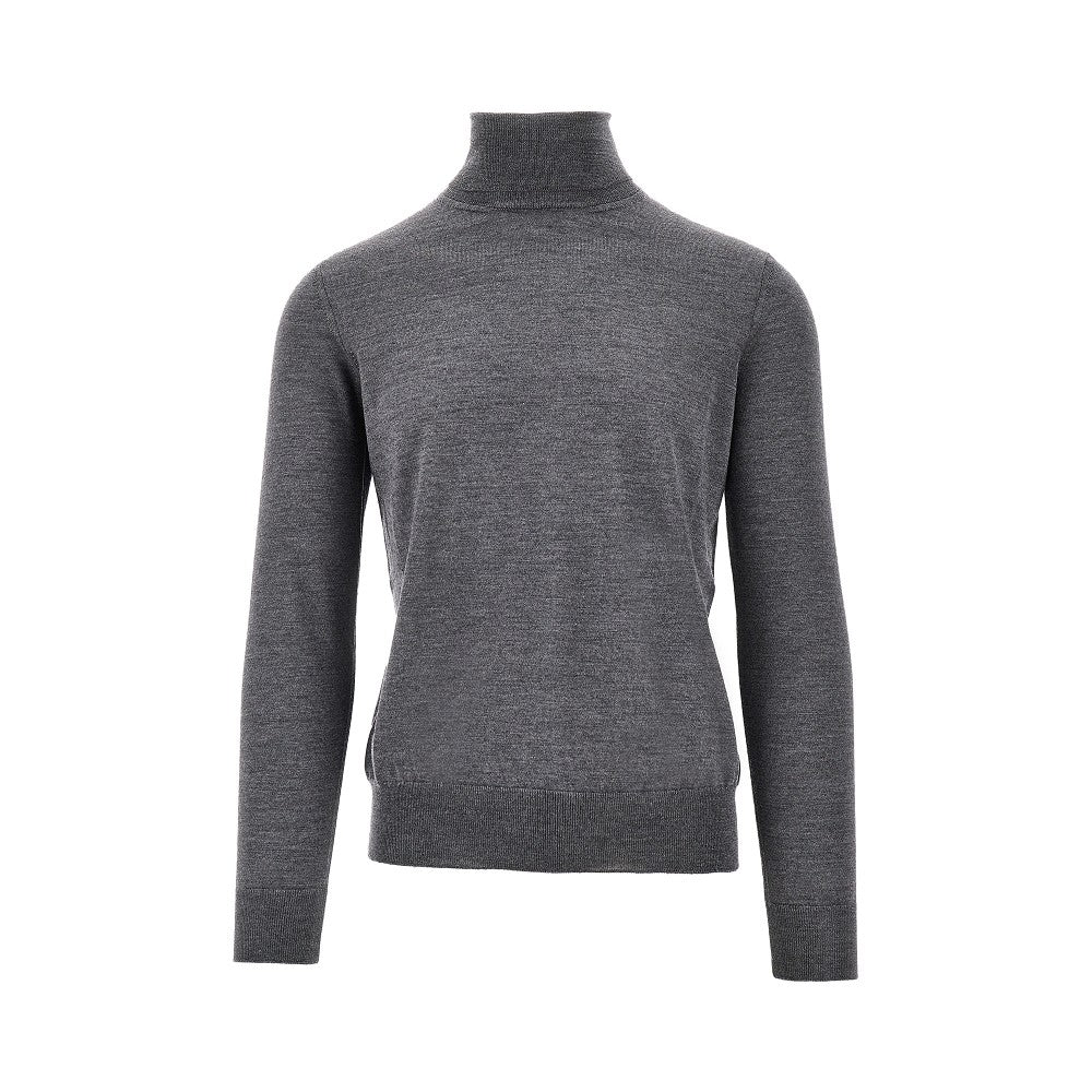 Dolcevita in maglia di lana e seta