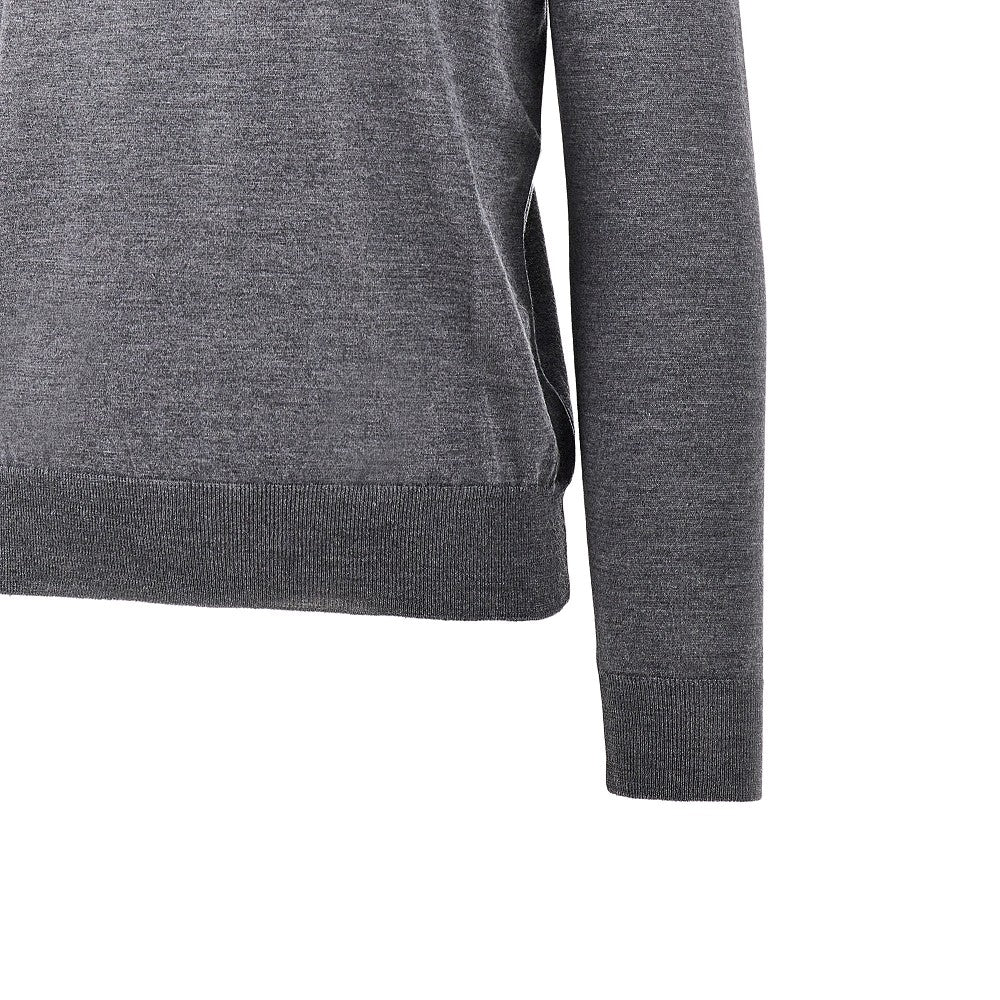 Dolcevita in maglia di lana e seta