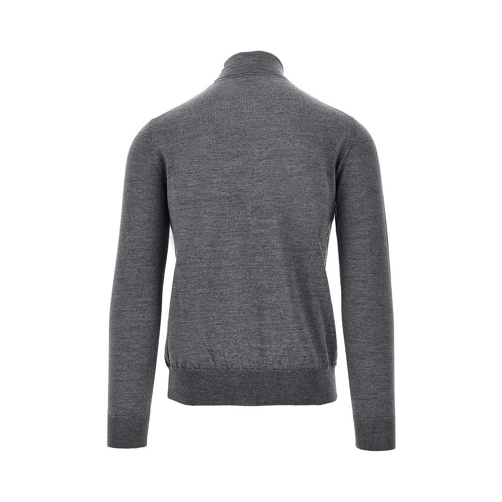 Dolcevita in maglia di lana e seta
