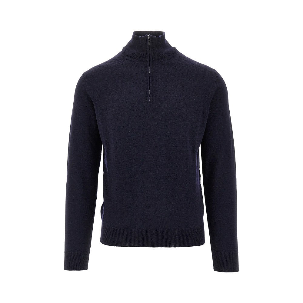 Merino wool half-zip sweater