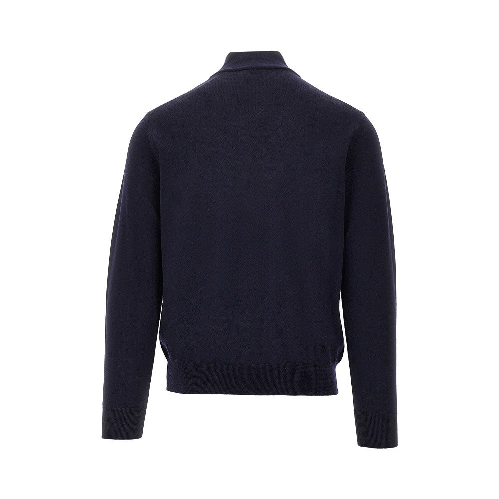 Merino wool half-zip sweater