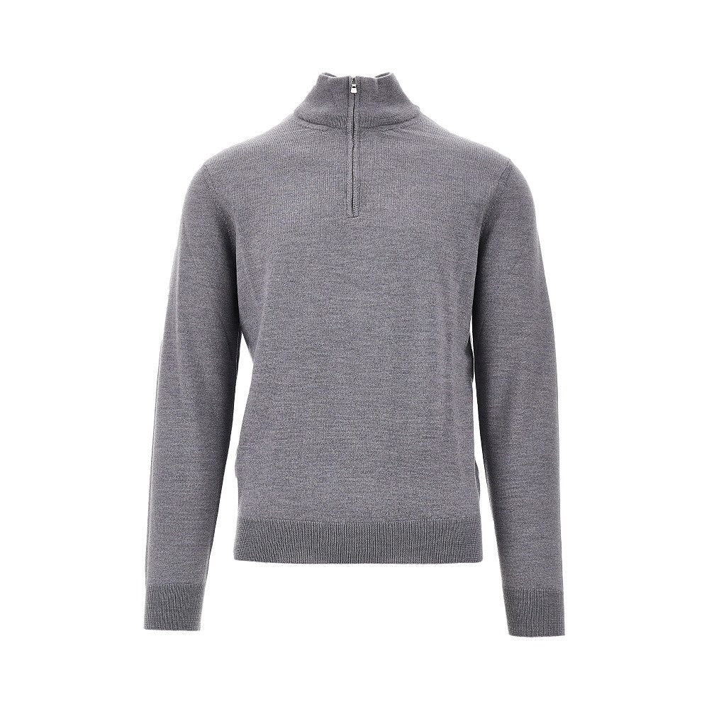 Merino wool half-zip sweater