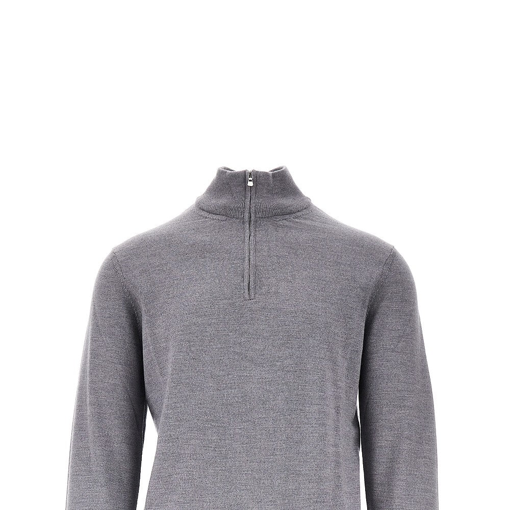Merino wool half-zip sweater