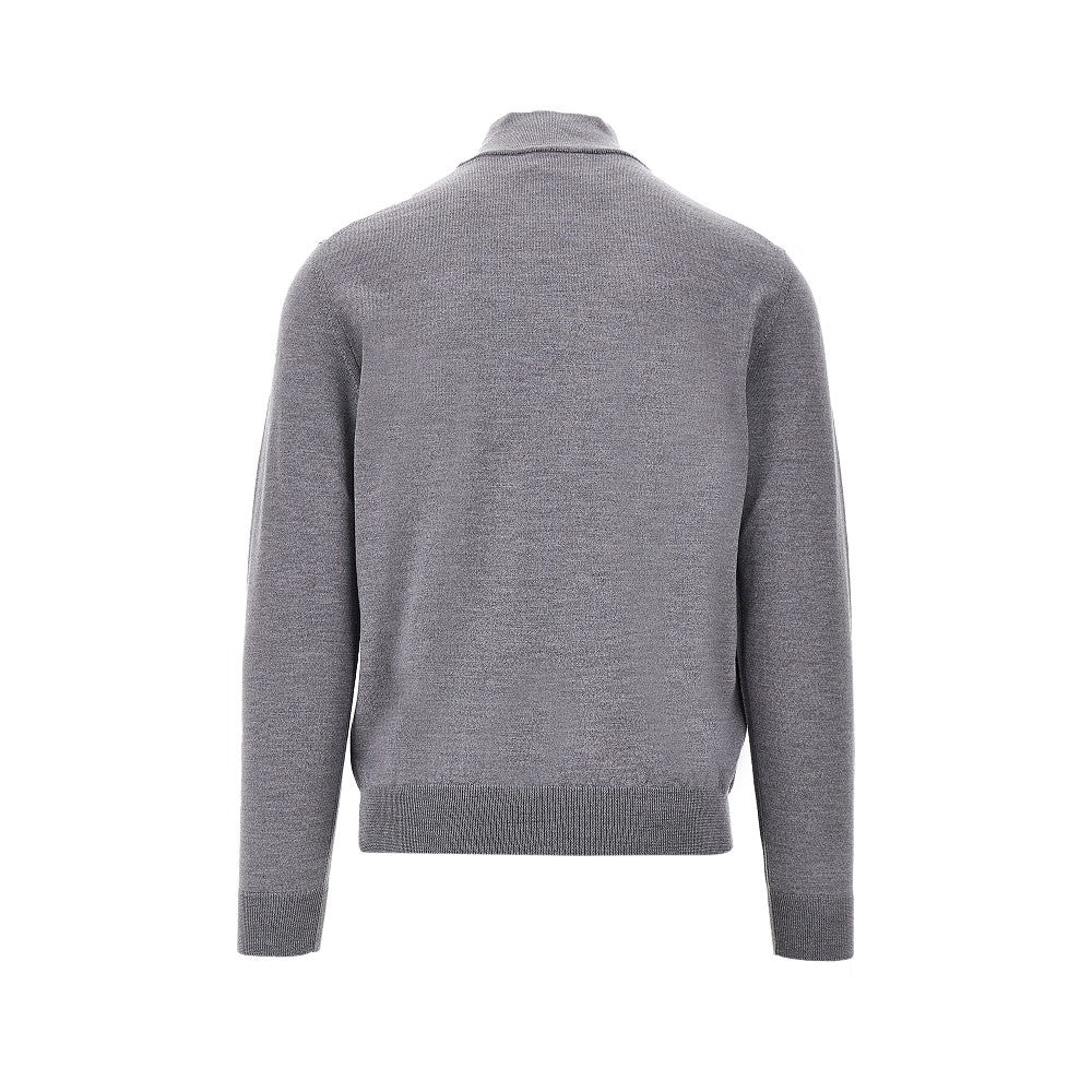 Merino wool half-zip sweater