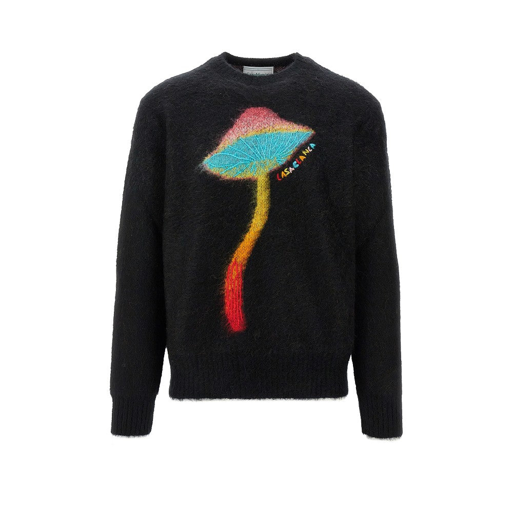 'Rainbow Mushroom' mohair-blend sweater