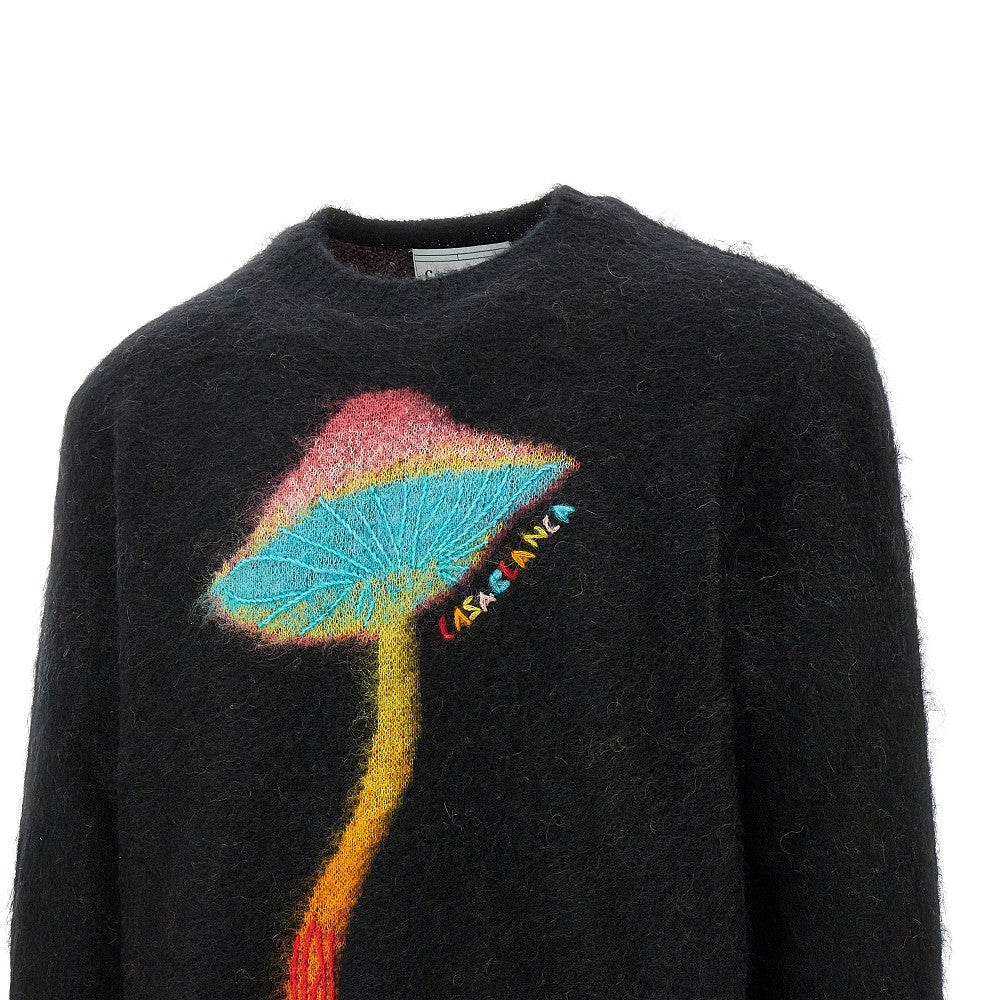 'Rainbow Mushroom' mohair-blend sweater