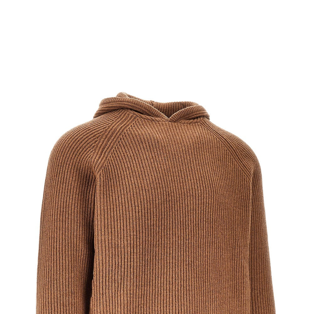Merino wool hooded sweater