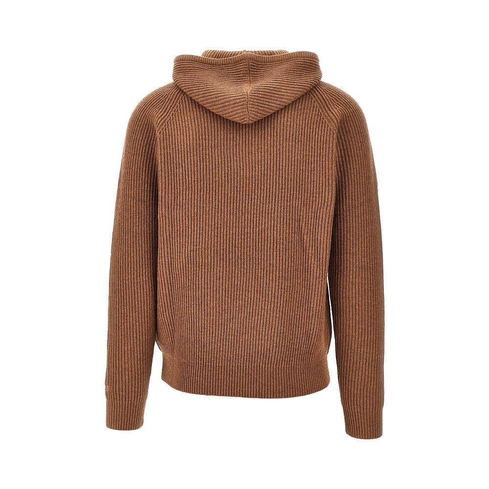 Merino wool hooded sweater