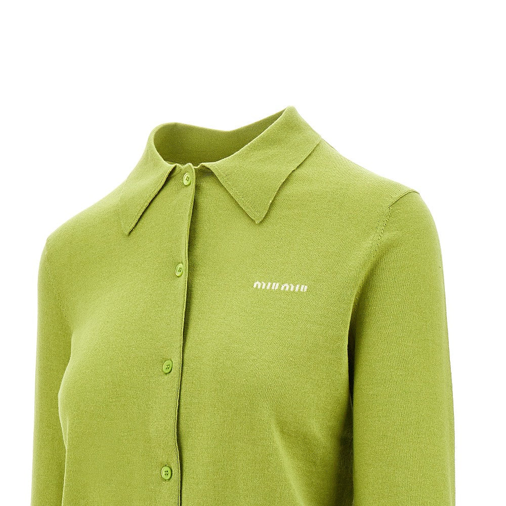 Cardigan in cachemire e seta