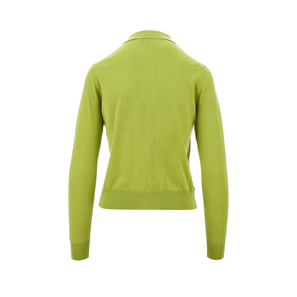 Cardigan in cachemire e seta