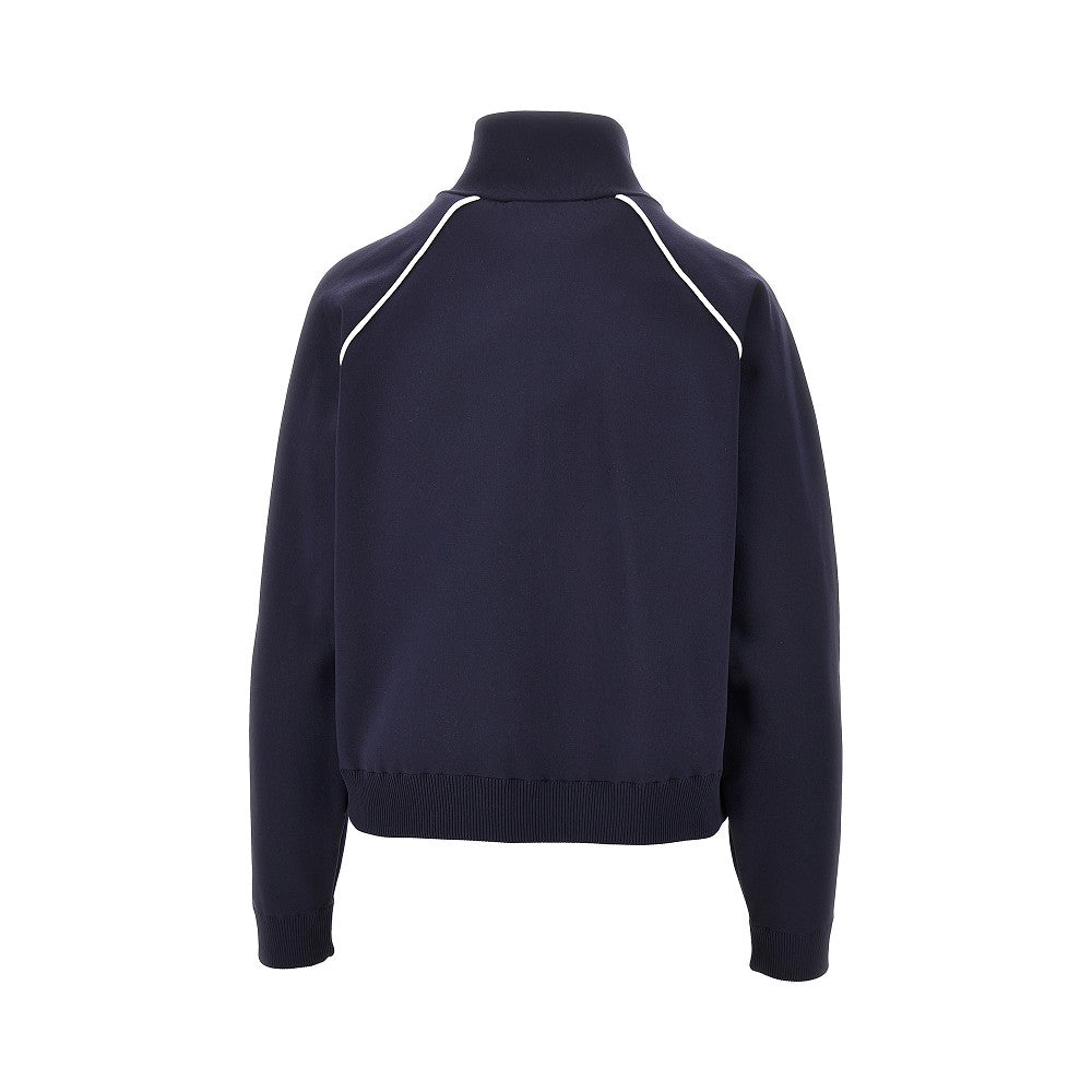 Felpa full-zip in maglia tecnica