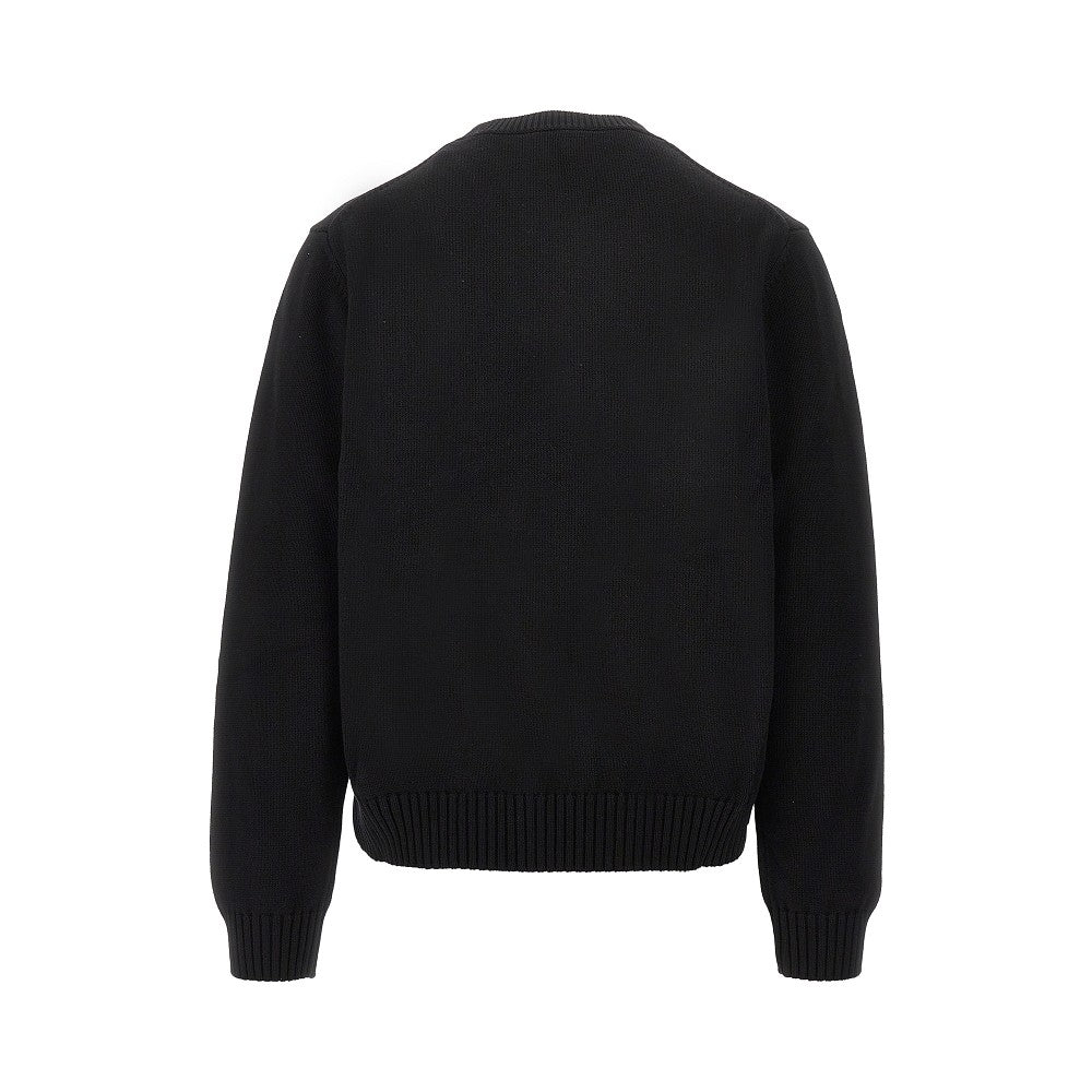 'Mushroom' embroidered sweater