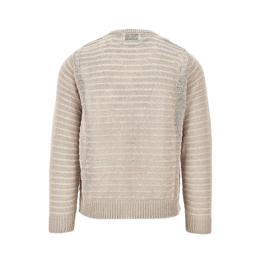 Pullover in lino con scollo a V