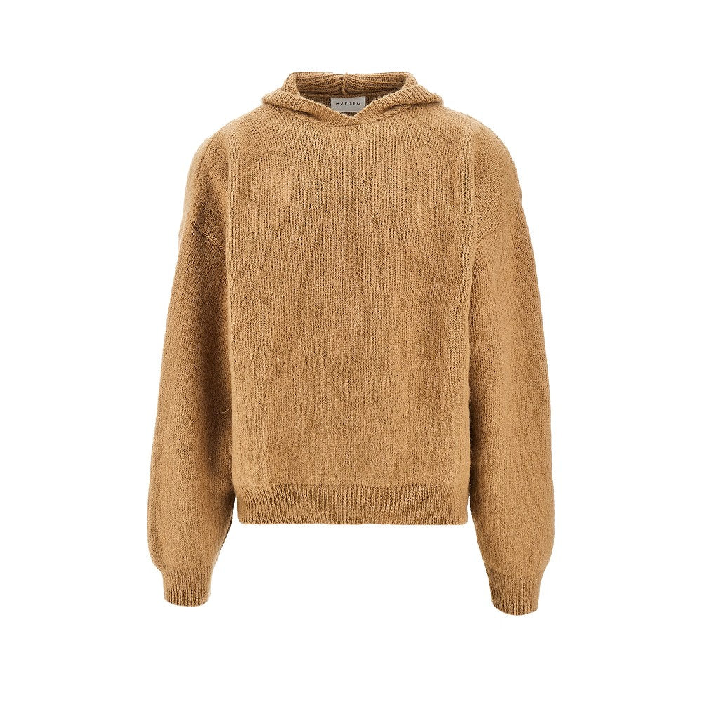 Mohair-blend hoodie