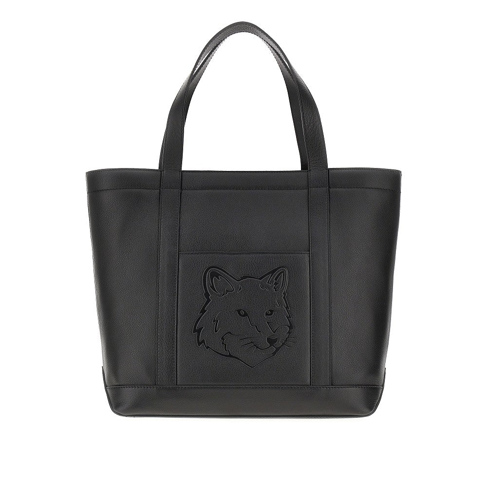 Medium 'Fox Head' leather tote bag