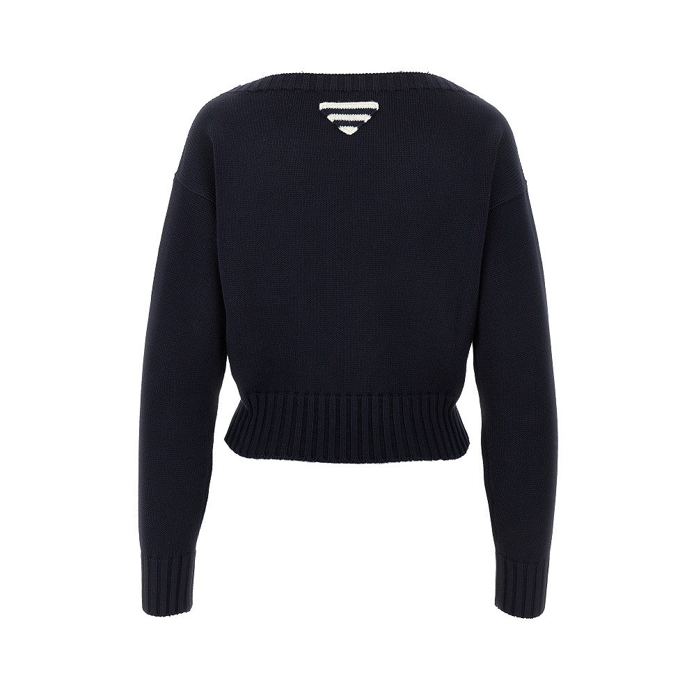 Cotton cropped sweater