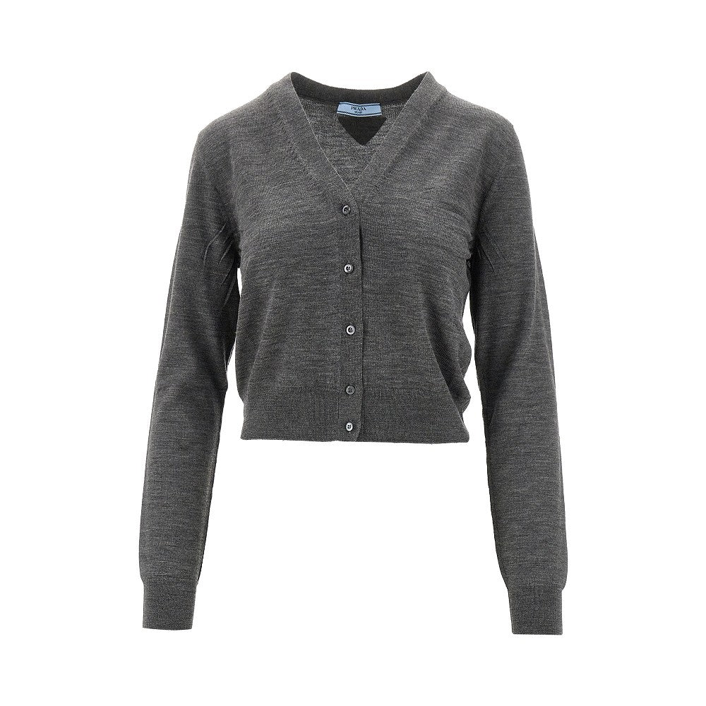 Superfine wool cardigan