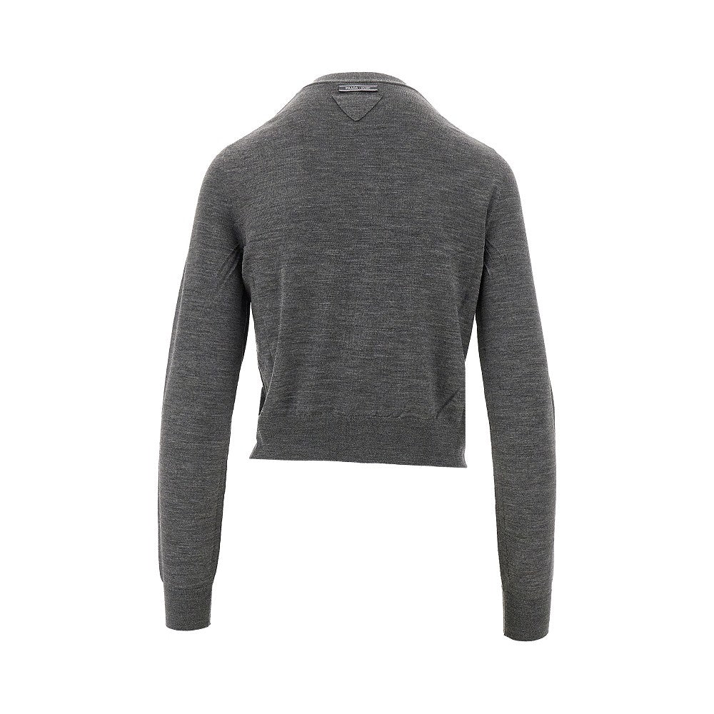 Superfine wool cardigan