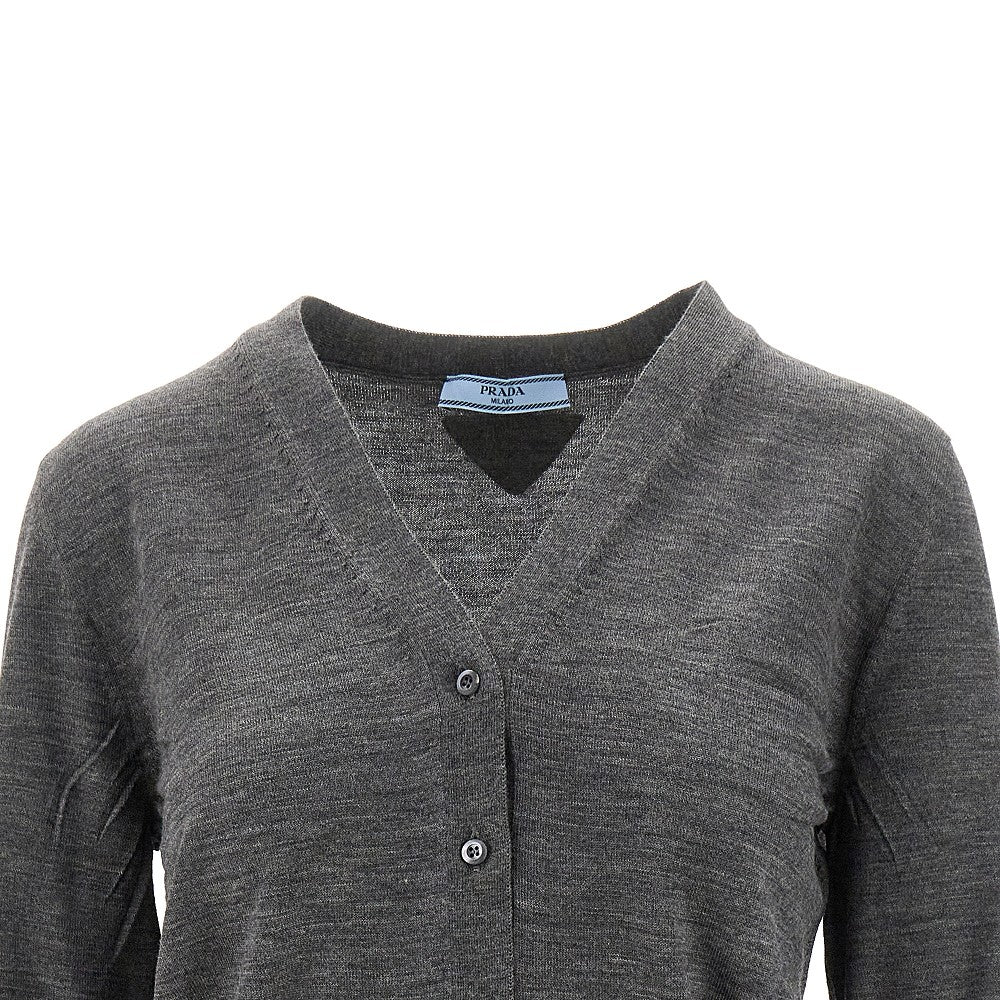 Superfine wool cardigan