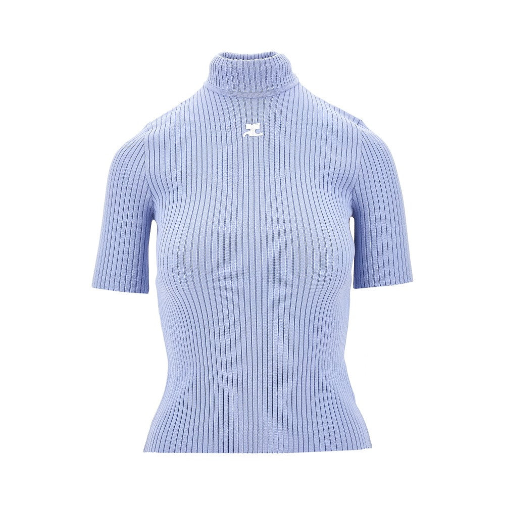 Pullover a costine 'Reedition' a manica corta