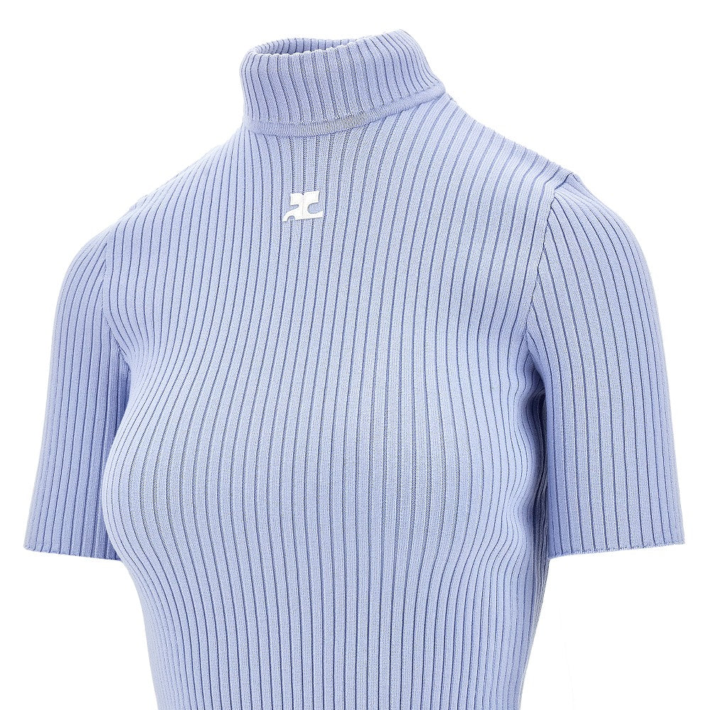 Pullover a costine 'Reedition' a manica corta