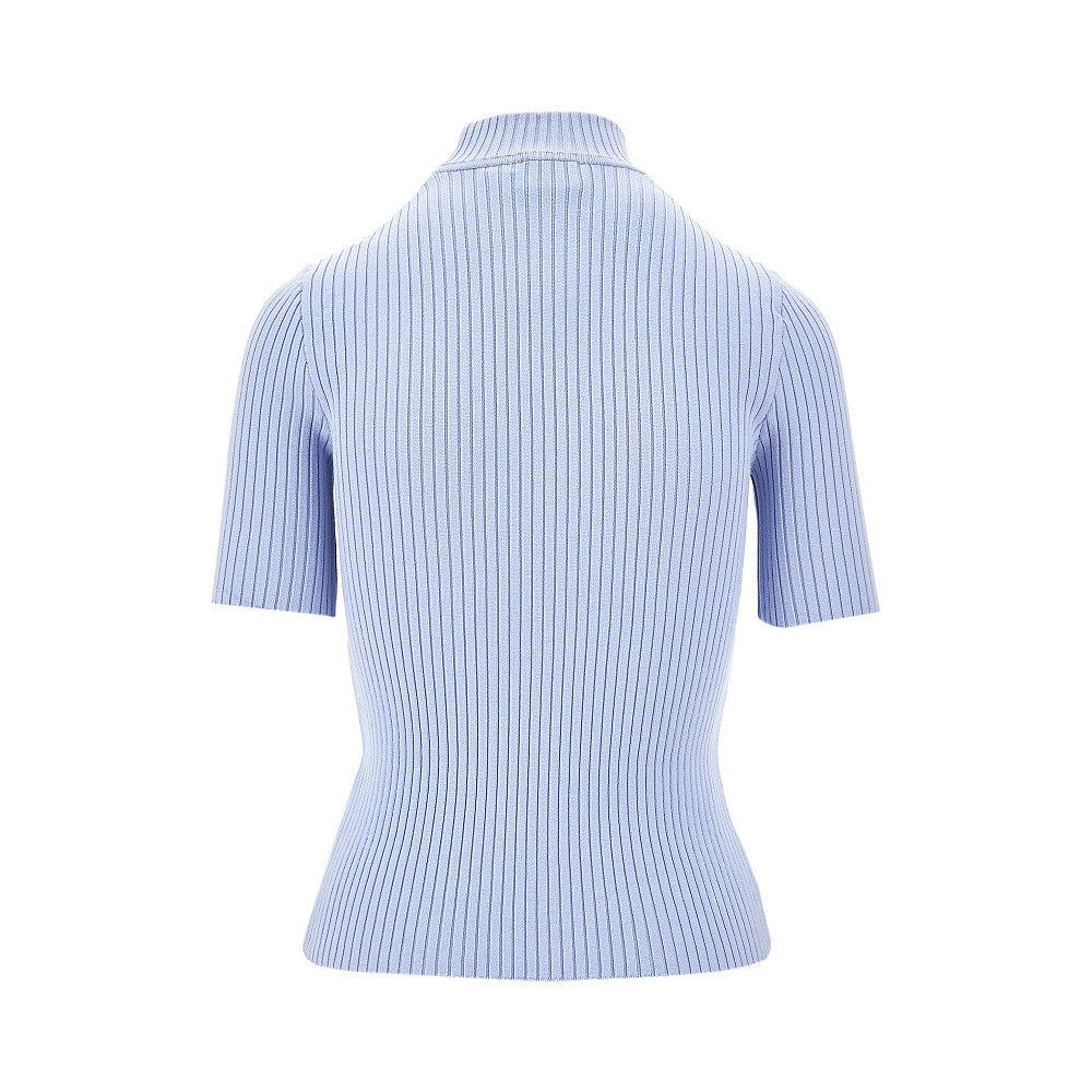 Pullover a costine 'Reedition' a manica corta