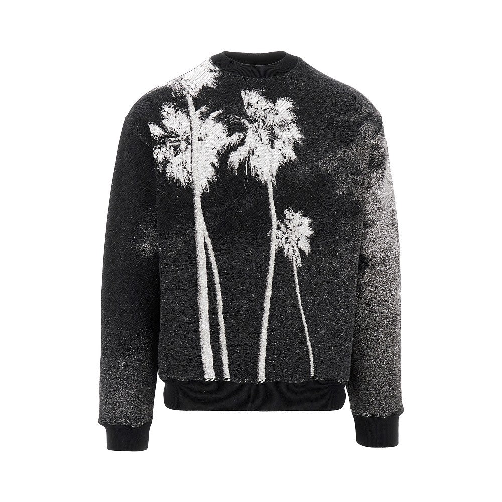 Felpa girocollo con stampa Palm Culture