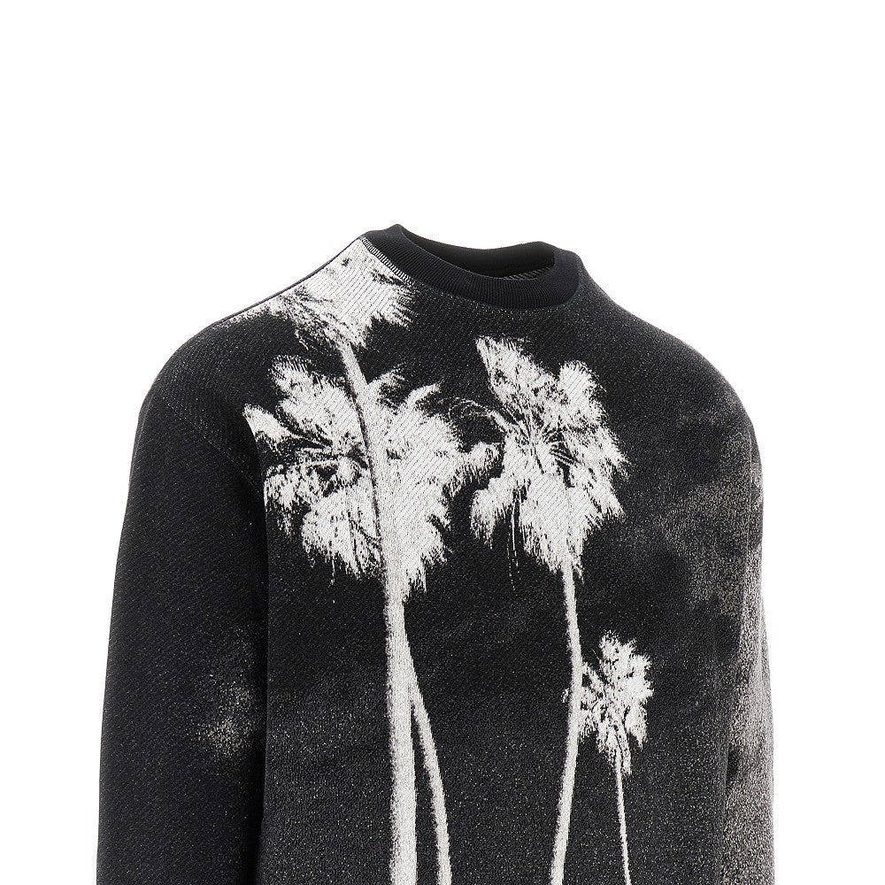 Felpa girocollo con stampa Palm Culture