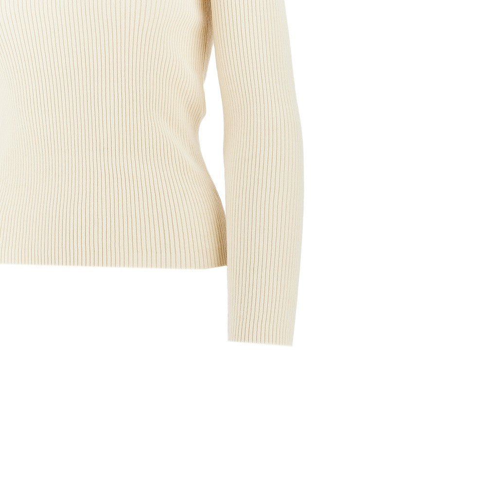 'Baby Fox' ribbed turtleneck sweater