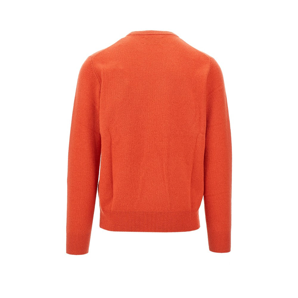 Pullover girocollo in lana d'agnello
