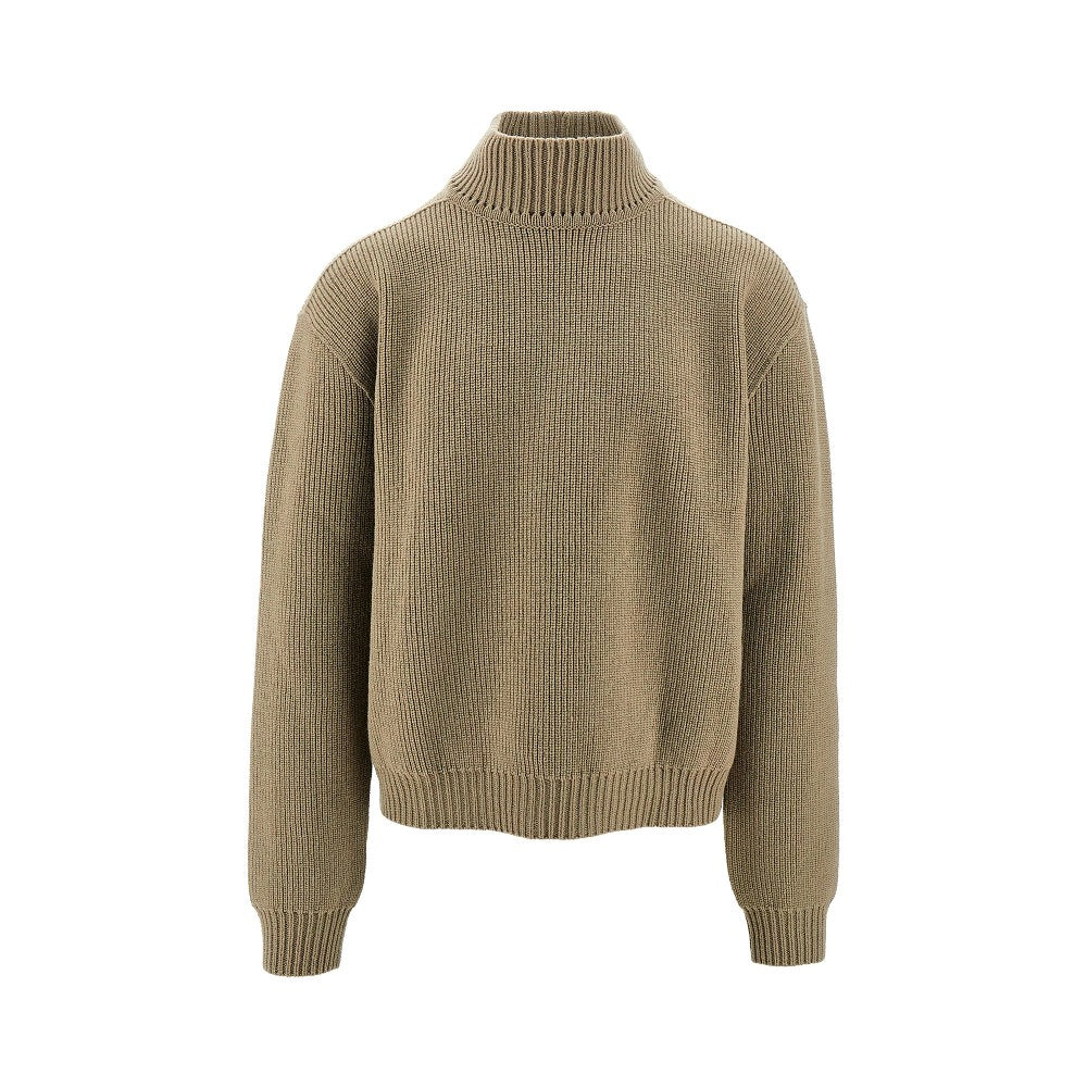 Wool turtleneck sweater