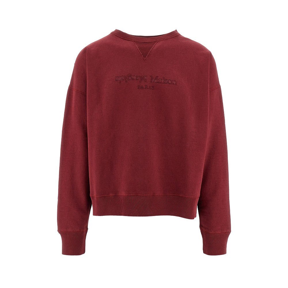 Reversed logo sweatshirt