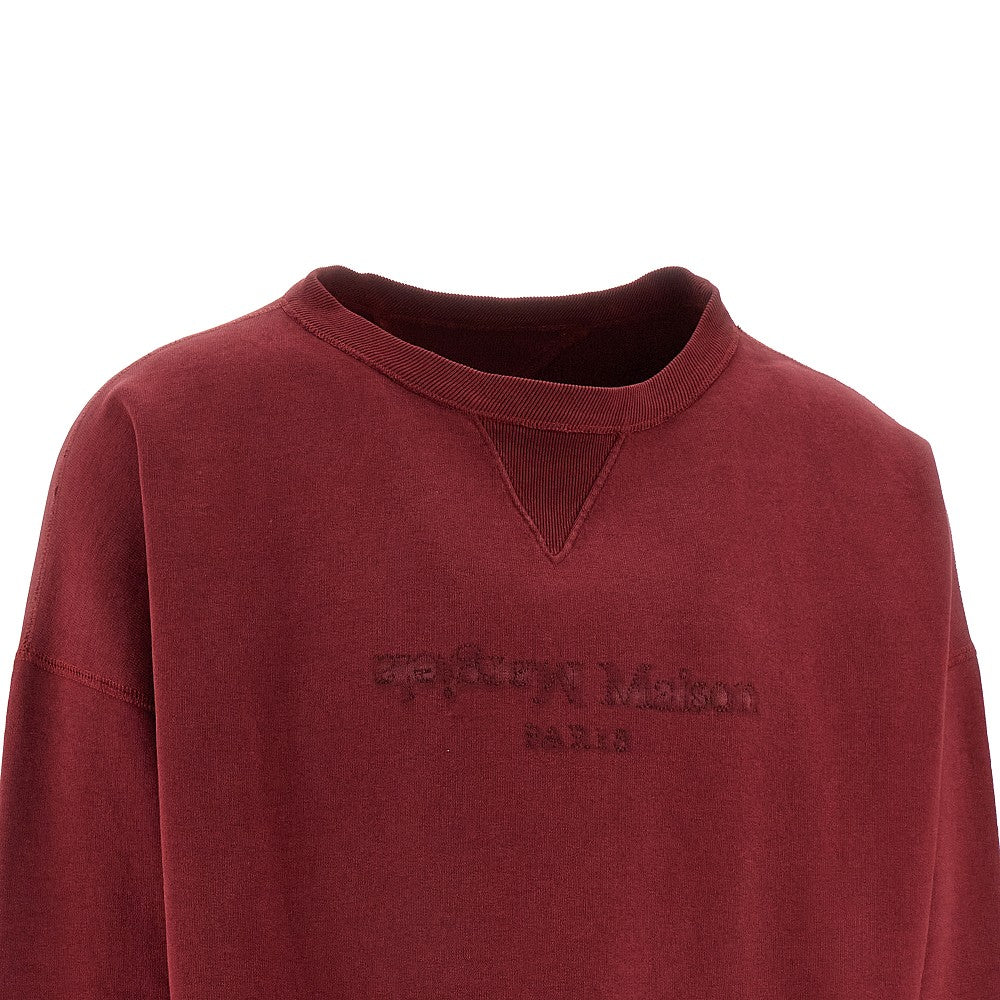Reversed logo sweatshirt