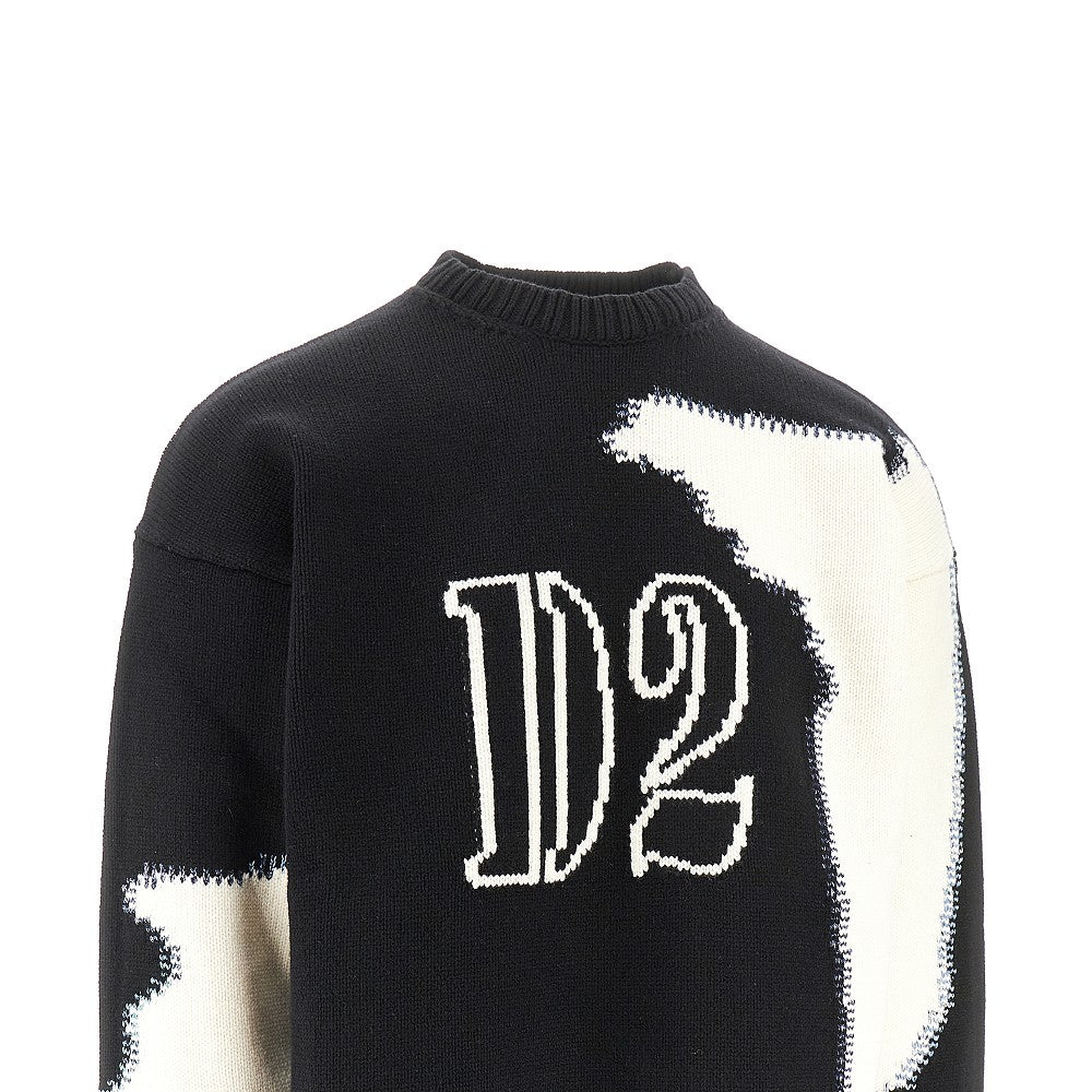 Fake Stitch wool sweater