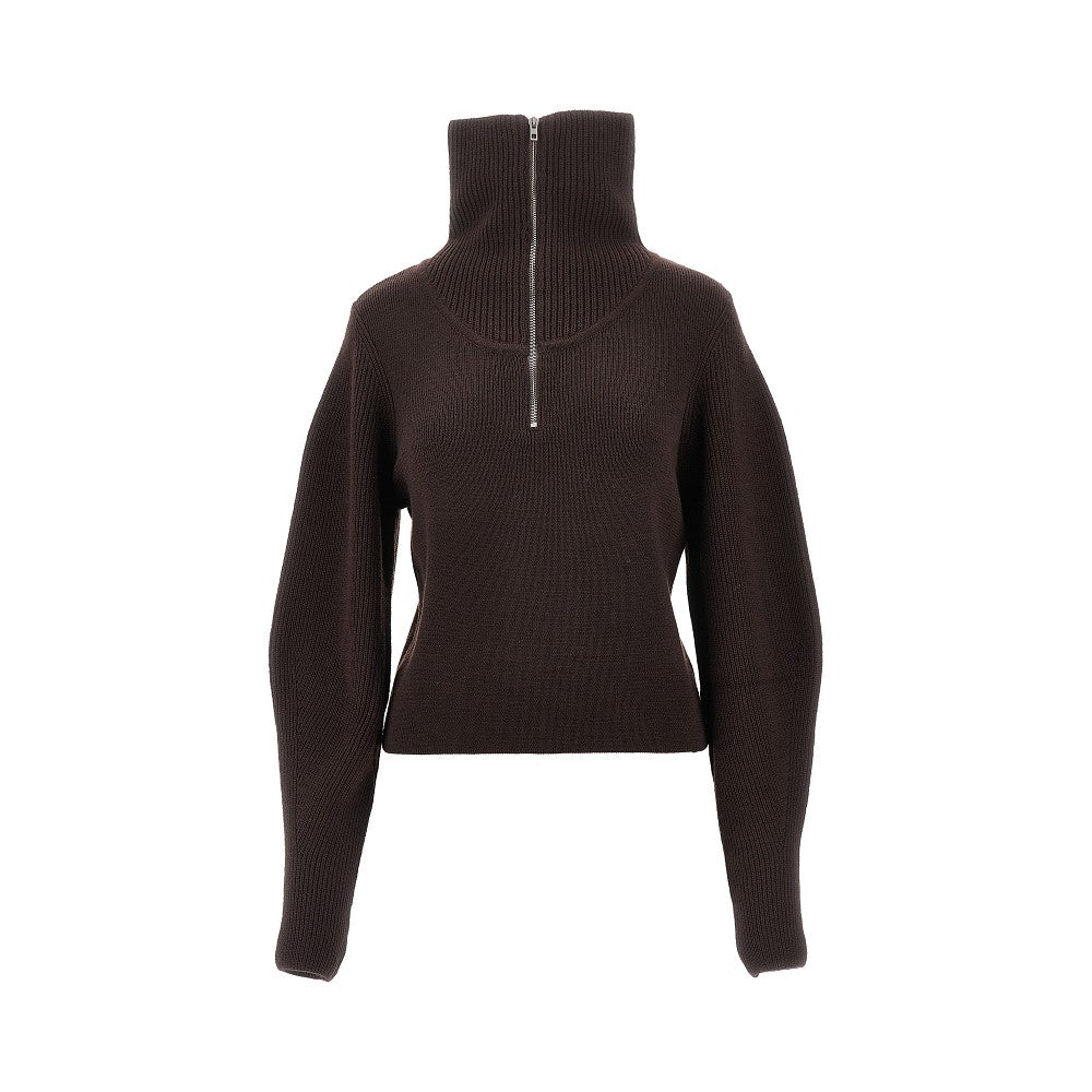 Wool half-zip sweater
