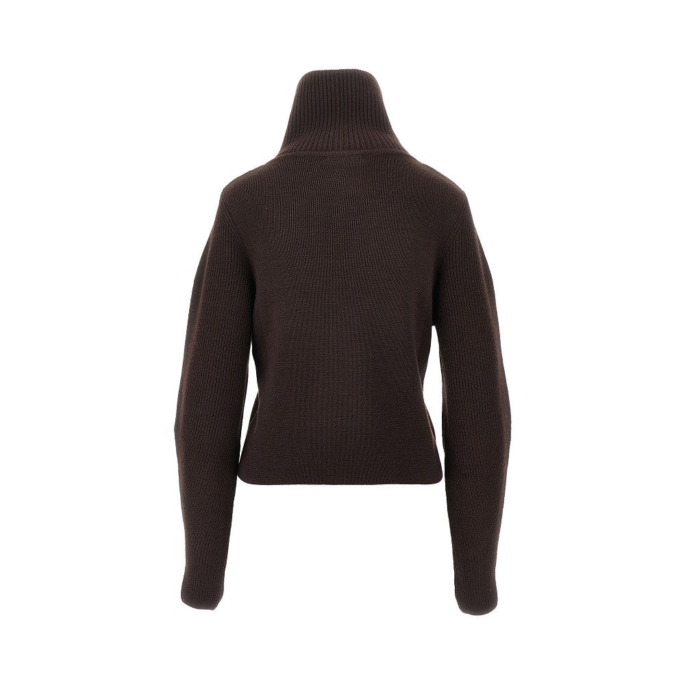 Wool half-zip sweater